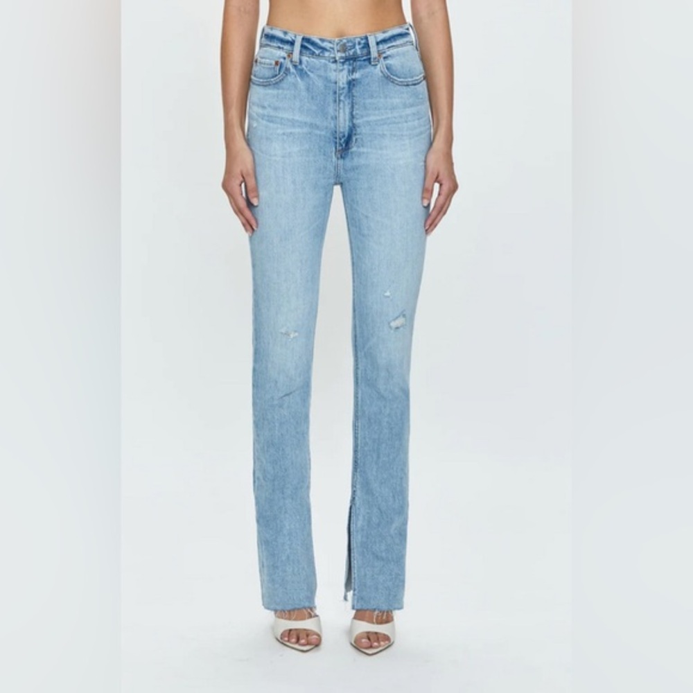 pistola Light Blue High-Rise Flare Jeans